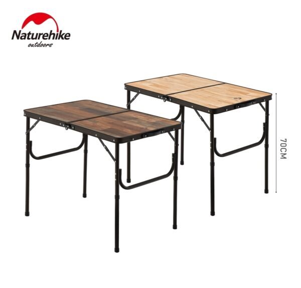 MDF outdoor folding table Naturehike NH20JJ028 sudah dilengkapi dengan tas penyimpanan sehingga mudah untuk dibawa kemana-mana dan saat di simpan tidak memakan banyak tempat. Kursi lipat ini bisa diatur untuk panjang pendek kaki meja. Anda bisa mendapatkan kursi ini di Erjee Camping Store, toko alat camping dan hiking terlengkap di Bali.