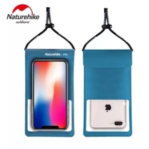 Waterproof bag phone case Naturehike NH20SM003 aman digunakan hingga 40m danmaksimal dalam waktu 5jam, cocok digunakan untuk hp hingga ukuran 6.8 inch, sensitif touch sceen, face recignation dan dilengkapi dengan strap. Anda bisa mendapatkan phone case ini di Erjee Camping Store Bali.