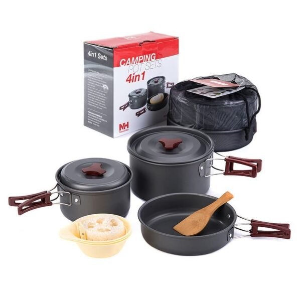 Cooking set camping cookware piknic 2-3 person Naturehike NH15T203-G anti lengket, tahan lama, serta bisa disusun hingga ke ukuran yang compact agar mudah disimpan dan mudah dibawa kemana-mana. Cookware ini bisa digunakan untuk dua hingga tiga orang. Anda bisa mendapatkan produk ini di Erjee Camping Store Bali.