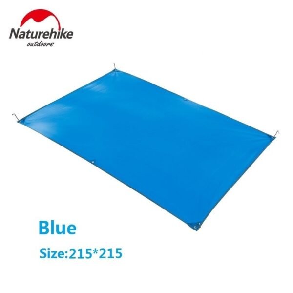 Camping tent mat 150 x 215 cm Naturehike NH15D004 -X terdapat enam lubang untuk tali maupun nail ground dan dapat digunakan sebagai alas maupun atap. Anda bisa mendapatkan produk ini di Erjee Camping Store Bali, camping gear in Bali.