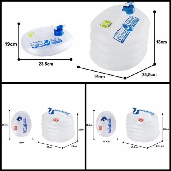 Collapsible water bucket Naturehike NH14S002-T galon lipat yang terbuat dari food grade material, cocok digunakan untuk kegiatan outdoor karena compact dan portable sehingga mudah untuk disimpan dan dibawa kemana-mana. Anda bisa mendapatkan galon lipat ini di Erjee Camping Store toko alat camping terlengkap di Bali.