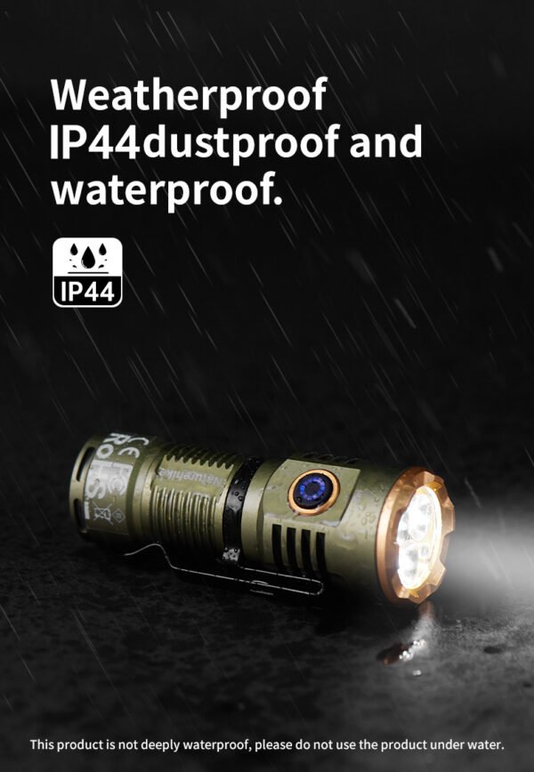 Outdoor glare flashlight Naturehike CNK2300011 terbuat dari bahan aluminium alloy, iron, dan magnet. Terdapat tiga mode lampu, tahan pemakaian dari empat hingga sepuluh jam. Anda bisa mendapatkan produk ini di Erjee Camping Store, toko alat camping terlengkap di Bali.