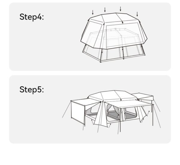 Automatic Blackdog Tent 2.0 Naturehike ini telah dilengkapi dengan UPF50+ yang memiliki dua ruang dan empat pintu ini memiliki sirkulasi udara yang bagus, selain itu tenda ini memiliki kapasitas untuk empat hingga delapan orang. Anda dapat membeli produk ini di Erjee Camping Store.