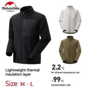 Fleece Jacket Naturehike CYY2341AD010 terbuat dari bahan polyester sehingga lembut dan nyaman di kulit, dapat digunakan untuk di temperature 2 derajat celcius. Anda bisa mendapatkan produk ini di Erjee Camping Store. Toko yang menyediakan kebutuhan camping, hiking dan outdoor terlengkap di Bali.