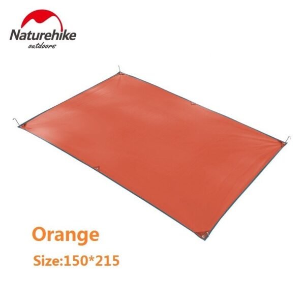 Camping tent mat 150 x 215 cm Naturehike NH15D004 -X terdapat enam lubang untuk tali maupun nail ground dan dapat digunakan sebagai alas maupun atap. Anda bisa mendapatkan produk ini di Erjee Camping Store Bali, camping gear in Bali.