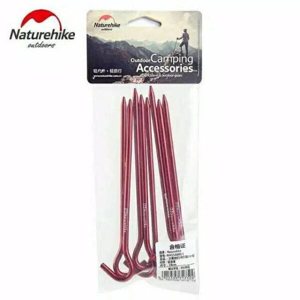 Tent aluminium nails Naturehike NH15A008-I dapat digunakan untuk tenda 1-2 orang. Anda bisa mendapatkan produk ini di Erjee Camping Store Bali.