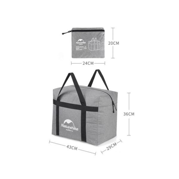 Storage bag multifunctional 45L Naturehike NH17S021-M sudah water repellent, kuat, dapat dilipat, tidak mudah sobel, dapat menapung berat hingga 15kg, cocok digunakan saat traveling. Anda bisa mendapatkan produk ini di Erjee Camping Store, toko alat camping dan hiking di Bali.