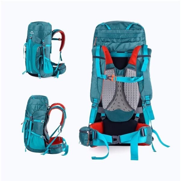 Carrier hiking backpack 55L/65L Naturehike terbuat dari bahan nylon. Keril gunung dapat diatur panjang pendek sesuai tinggi badan. Anda bisa mendapatkan tas gunung ini di Erjee Camping Store, toko alat camping di Bali.