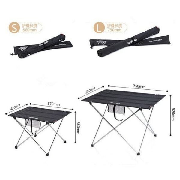 Outdoor lightweight folding table Naturhike menjadi pilihan yang cocok bagi pada pendaki solo, karena terbuat dari aluminium alloy dan oxford cloth, selain bahan yang berkualitas meja lipat ini mempunyai ukuran yang sangat compact, cocok untuk dibawa berpergian. Anda bisa mendapatkan meja lipat ini di Erjee Camping Store, toko alat camping dan hiking di Bali.