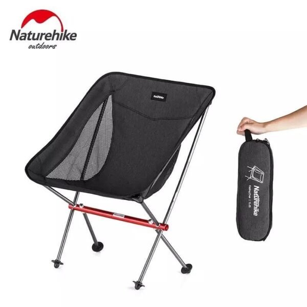 YLO05 folding moon chair Naturehike NH18Y050 terbuat dari bahan aluminium alloy yang kuat, ringan, anti karat serta tahan lama. Kursi ini tidak mudah bergeser dan bergerak, sehingga aman untuk digunakan. Kursi lipat ini rekomendasi bagi anda yang akan glamping atau kegiatan outdoor lainya. Anda bisa mendapatkan kursi lipat ini di Erjee Camping Store, toko camping terlengkap di Bali.