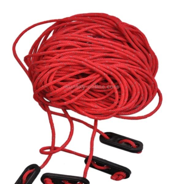 Reflective tent rope 4mm x 4m Naturehike NH15A001-G terbuat dari bahan nylon dan tersedia di warna merah dan hijau. Dapat digunakan untuk tenda, kanopi maupun daily use karena kuat dan menyala saat di tempat gelap. Anda bisa mendapatkan produk ini di Erjee Camping Store Bali.