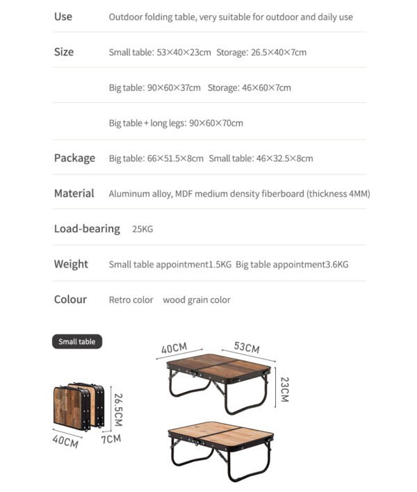 MDF outdoor folding table Naturehike NH20JJ028 sudah dilengkapi dengan tas penyimpanan sehingga mudah untuk dibawa kemana-mana dan saat di simpan tidak memakan banyak tempat. Kursi lipat ini bisa diatur untuk panjang pendek kaki meja. Anda bisa mendapatkan kursi ini di Erjee Camping Store, toko alat camping dan hiking terlengkap di Bali.