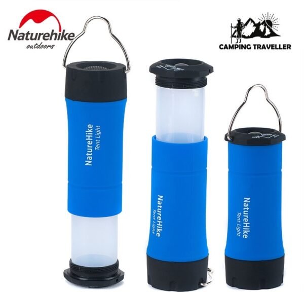 Tent camp lamp Naturehike NH15A003 terbuat dari bahan ABS yang ringan dan tahan lama, menggunakan model baterai AAA, terdapat hook sehinga memudahkan anda untuk menggantung lampu. Anda bisa mendapatkan lampu tenda di Erjee Camping Store, toko alat camping dan hiking di Bali.