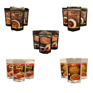 Instant side dish lauk ayam, ikan, sapi dan sambal instant cocok digunakan saat camping karena mudah dan membutuhkan waktu yang singkat untuk memasak. Anda bisa mendapatkan lauk instant di Erjee Camping Store Bali.