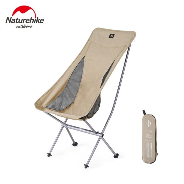 YL06 folding moon chair Naturehike NH18Y060-Z telah dilengkapi dengan storage bag yang memudahkan anda untuk membawa kursi lipat YL06 ini. Kursi berbahan aluminium alloy sehingga kuat, ringan dan tahan lama. Kursi di desain dengan mengikuti bentuk tubuh yang bas, sehingga anda merasa nyaman saat menggunakannya. Terdapat kantong di sebelah kiri kursi yang bisa digunakan untuk tempat botol minum, handphone maupun barang lainnya. Bagi anda yang berdomisili Bali, bisa mendapatkan kursi lipat ini di Erjee Camping Store.