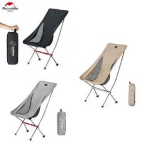 YL06 folding moon chair Naturehike NH18Y060-Z telah dilengkapi dengan storage bag yang memudahkan anda untuk membawa kursi lipat YL06 ini. Kursi berbahan aluminium alloy sehingga kuat, ringan dan tahan lama. Kursi di desain dengan mengikuti bentuk tubuh yang bas, sehingga anda merasa nyaman saat menggunakannya. Terdapat kantong di sebelah kiri kursi yang bisa digunakan untuk tempat botol minum, handphone maupun barang lainnya. Bagi anda yang berdomisili Bali, bisa mendapatkan kursi lipat ini di Erjee Camping Store.