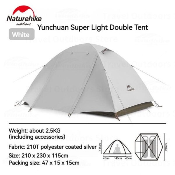 Tenda Cloud Creek Series CNK23ZP024 tersedia varian unttuk dua orang dan tiga orang sudah mempunyai fitur anti-wind, UPF50+ UV resistant dan waterproof sehingga anda akan merasa nyaman saat menggunakan tenda ini. Anda dapat membeli tenda ini di Erjee Camping Store sebagai toko camping terlengkap di Bali