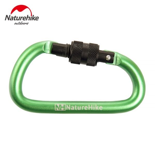 Carabiner multifunctional hang buckle D-type 8cm Naturehike NH15A008-D terbuat dari bahan aluminium alloy yang kuat, tahan lama dan anti karat serta dapat menapung berat hingga 45kg, anda bisa menggunakan ini sebagai gantungan di tas, botol minum dan lainnya karena carabiner ini serbaguna. Anda bisa mendapatkan carabiner ini di Erjee Camping Store, camping gear in Bali.