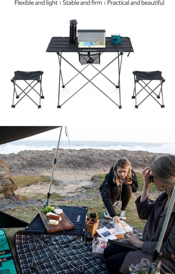 Outdoor lightweight folding table Naturhike menjadi pilihan yang cocok bagi pada pendaki solo, karena terbuat dari aluminium alloy dan oxford cloth, selain bahan yang berkualitas meja lipat ini mempunyai ukuran yang sangat compact, cocok untuk dibawa berpergian. Anda bisa mendapatkan meja lipat ini di Erjee Camping Store, toko alat camping dan hiking di Bali.