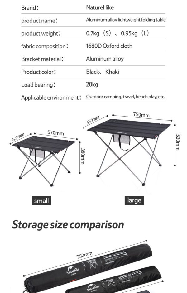 Outdoor lightweight folding table Naturhike menjadi pilihan yang cocok bagi pada pendaki solo, karena terbuat dari aluminium alloy dan oxford cloth, selain bahan yang berkualitas meja lipat ini mempunyai ukuran yang sangat compact, cocok untuk dibawa berpergian. Anda bisa mendapatkan meja lipat ini di Erjee Camping Store, toko alat camping dan hiking di Bali.