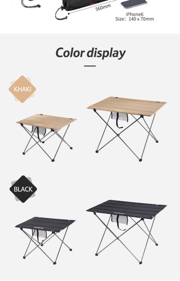 Outdoor lightweight folding table Naturhike menjadi pilihan yang cocok bagi pada pendaki solo, karena terbuat dari aluminium alloy dan oxford cloth, selain bahan yang berkualitas meja lipat ini mempunyai ukuran yang sangat compact, cocok untuk dibawa berpergian. Anda bisa mendapatkan meja lipat ini di Erjee Camping Store, toko alat camping dan hiking di Bali.