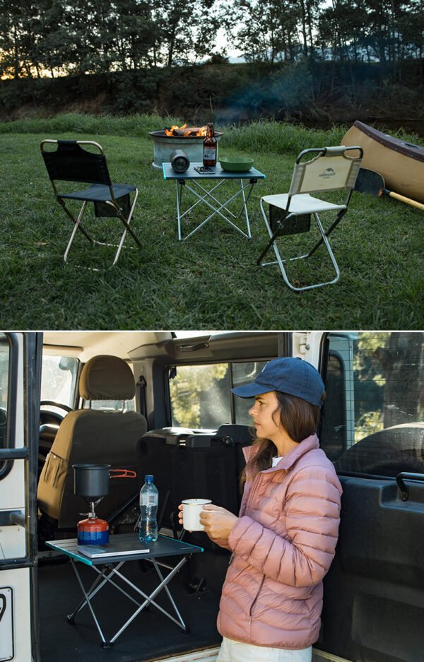 FT08 folding table naturehike terbuat dari bahan aluminium alloy. Tersedia dua ukuran kecil dan besar. Meja lipat sudah dilengkapi dengan storage bag. Meja lipat ini riangan, kuat dan anti karat. Meja yang ringan ini mudah untuk di lepas pasang dan mempunyai ukuran yang compact serta dapat menapong beban hingga 20kg. Anda bisa mendapatkan meja lipat ini di Erjee Camping Store, toko alat camping terlengkap di Bali.