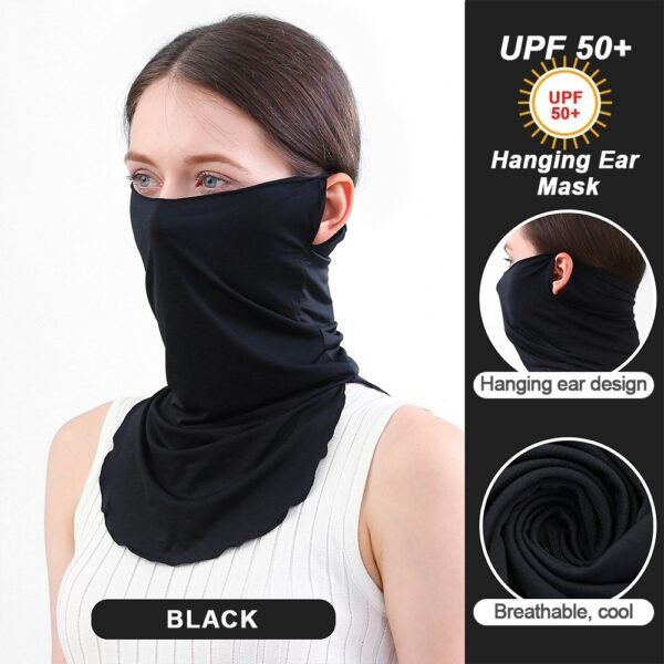 UPF50+ Mask Man/Woman terbuat dari bahan nylon dan spandex, sun protection, sejuk dan nyaman, cepat kering, hanging ear design. Anda bisa mendapatkan masker ini di Erjee Camping Store Bali.