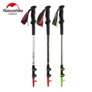 ST06 trekking pole Naturehike NH17D006-D terbuat dari bahan carbon dan aluminium yang ringan, tahan lama dan anti karat. Trekking pole dapat di adjust panjang pendeknya, dilengkapi dengan strap sehingga anti slip. Anda bisa mendapatkan trekking pole ini di Erjee Camping Store Bali.