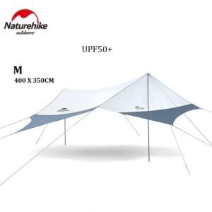 Flysheet Naturehike Hexagonal NH16T012 terbuat dari bahan oxford yang windproof, rainproof, dan anti UV sehingga nyaman saat digunakan. Flysheet ini juga compact dan mudah untuk dibawa karena dilengkapi dengan tas penyimpanan. Anda bisa mendaatkan Flysheet ini di Erjee Camping Store, toko yang menyediakan perlengkapam camping dan hiking di Bali