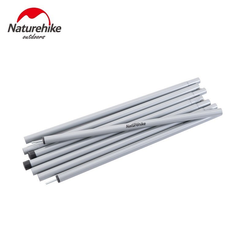 Steel canopy pole Naturehike NH19PJ042 tahan lama, tidak mudah lepas, mudah untuk dilipat dan dibawa kemana-mana karena sudah dilengkapi dengan tas penyimpanan. Anda bisa mendapatkan produk ini di Erjee Camping Store.