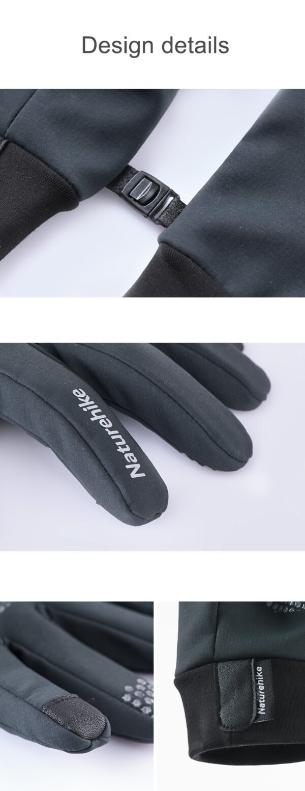 Water repellent soft gloves Naturehike NH19S005-T terbuat dari bahan polyester yang anti air, hangat, touch screen, lembut di kulit dan anti slip. Anda bisa mendapatkan sarung tangan ini di Erjee Camping Store, toko alat camping dan hiking di Bali.