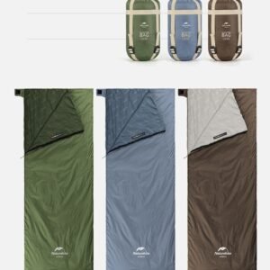 LW180 sleeping bag Naturehike NH21MSD09 terbuat dari bahan silk cotton dan nylon sehingga tahan air, dapat digabungkan untuk sebagai sleeping bag dua orang serta mempunyai ukuran yang compact dan portable sehingga mudah untuk dibawa. Anda bisa mendaparkan sleeping bag LW180 di Erjee Camping Store, toko alat camping dan hiking terlengkap di Bali.