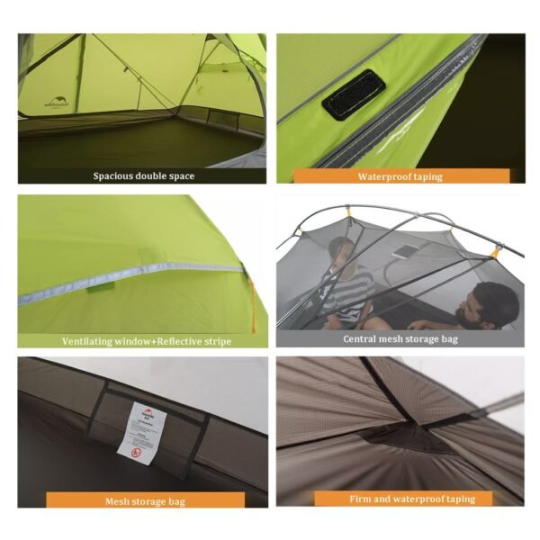 Tenda Mongar Ultralight NH17T007-M Naturehike tendapat dua variasi yaitu 20D dan 210T. Tenda ini mempunyai kapasitas dua hingg tiga orang dan sudah dilengkapi dengan fitur anti-snow, waterproof dan windproof. Bagi anda yang berdomisili Bali anda dapat mengunjungi langsung ke Erjee Camping Store sebagai toko yang menyediakan perlengkapan camping dan hiking terlengkap di Bali.