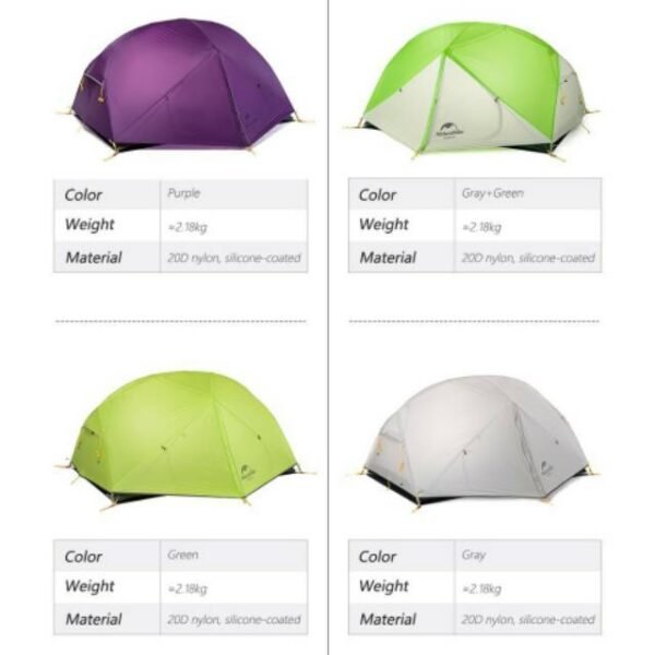 Tenda Mongar Ultralight NH17T007-M Naturehike tendapat dua variasi yaitu 20D dan 210T. Tenda ini mempunyai kapasitas dua hingg tiga orang dan sudah dilengkapi dengan fitur anti-snow, waterproof dan windproof. Bagi anda yang berdomisili Bali anda dapat mengunjungi langsung ke Erjee Camping Store sebagai toko yang menyediakan perlengkapan camping dan hiking terlengkap di Bali.