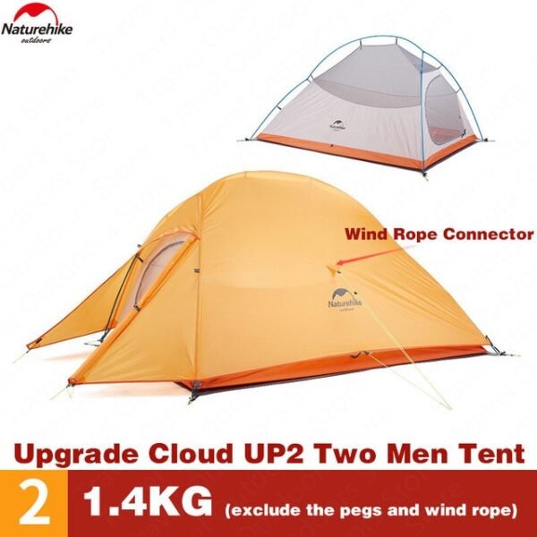 Cloud Up tent 210T Upgrade Version untuk kapasitas dua orang, tersedia di warna Grey. Tenda ini memiliki fitur anti-wind dan waterproof, selain itu ini merupakan rekomendasi tenda camping untuk anda, karena terbuat dari bahan yang ringan, kuat, dan tidak mudah sobek. Anda dapat membeli tenda ini di Erjee Camping Store merupakan toko alat camping di Bali yang terlengkap.