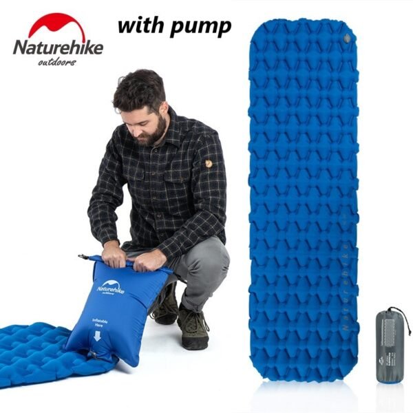 FC-10 single sleeping pad Naturehike NH19Z032-P terbuat dari bahan nylon TPU sehingga waterproof. Matras sudah dilengkapi dengan repair kit dan pompa (jika anda memilih varian dengan pompa). Anda bisa mendapatkan FC-10 matras waterproof ini di Erjee Camping Store, toko yang menyediakan perlengkapan camping dan hiking terlengkap di Bali.