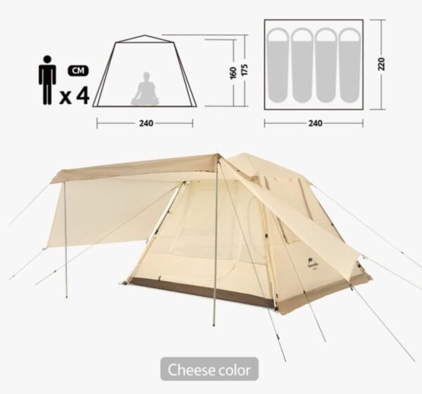 Ango Pop Up Tent Naturehike NH21ZP010 untuk kapasitas tiga hingga empat orang dan tersedia di warna army green dan khaki. Tenda ini terbuat dari bahan polyester yang ringan, kuat dan waterproof selain itu tenda ini juga dilengkapi dengan skirt. Struktur tenda yang otomatis memudahkan ada dalam pemasangan tenda yang cepat. Anda bisa mendapatkan tenda ini di Erjee Camping Store Bali, toko yang menyediakan kebutuhan camping anda.