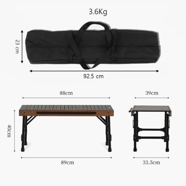 IGT Folding Table Naturehike NH21JU011 terbuat dari bahan aluminium alloy yang kuat dan ringan, bagian meja menggunakan desain roll, sehingga mudah untuk dilepas pasang, meja ini dapat dikombinasikan dengan alat grill dan kompor outdoor dan dapat menopang berat hingga 30kg. Anda bisa mendapatkan meja ini di Erjee Camping Store, toko alat camping terlengkap di Bali