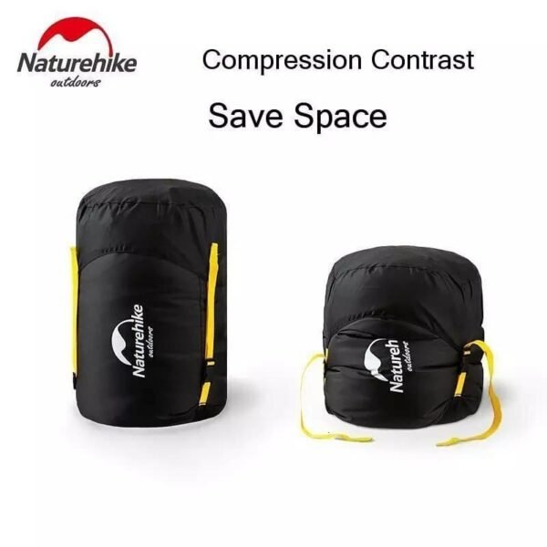 Compression bag untuk sleeping bag Naturehike NH19PJ020 dibuat dengan bahan oxford cloth yang wear resistant, dapat menyimpan sleeping bag ke ukuran yang compact sehingga menghemat ruang. Anda bisa mendapatkan produk ini di Erjee Camping Store, camping gear in Bali.