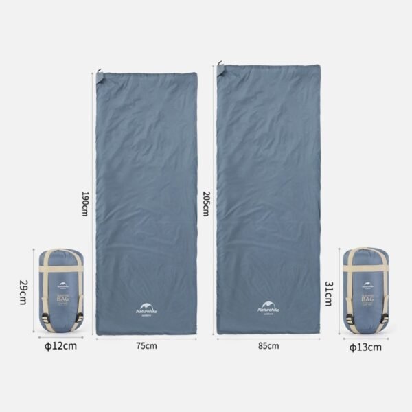 LW180 sleeping bag Naturehike NH21MSD09 terbuat dari bahan silk cotton dan nylon sehingga tahan air, dapat digabungkan untuk sebagai sleeping bag dua orang serta mempunyai ukuran yang compact dan portable sehingga mudah untuk dibawa. Anda bisa mendaparkan sleeping bag LW180 di Erjee Camping Store, toko alat camping dan hiking terlengkap di Bali.