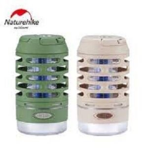 Outdoor mosquito killer lamp Naturehike NH22ZM005 tersedia di warna green dan khaki. ringan dan compact sehingga mudah untuk dibawa dan digantung, waterproof dan non slip. Anda bisa mendapatkan lampu ini di Erjee Camping Store Bali.