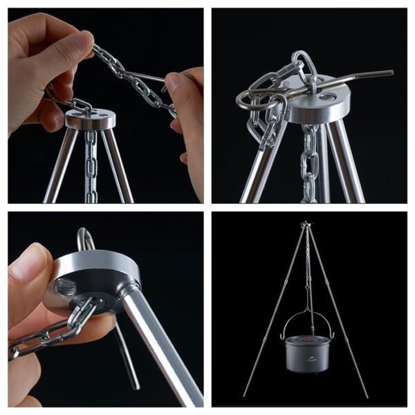 ZJ01 outdoor picnic light tripod Naturehike NH17S00S-G terbuat dari aluminium alloy dan stainless steel, kuat dan dapat menopang beban hingga 5kg. Mudah dilepas pasang, ringan, anti karat, serta mudah di bersihkan ini cocok digunakan untuk camping maupun piknik. Anda bisa mendapatkan produk ini di Erjee Camping Bali.