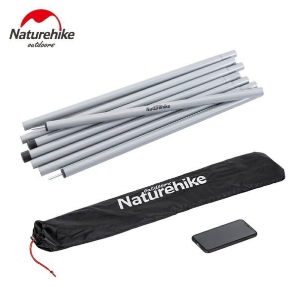 Steel canopy pole Naturehike NH19PJ042 tahan lama, tidak mudah lepas, mudah untuk dilipat dan dibawa kemana-mana karena sudah dilengkapi dengan tas penyimpanan. Anda bisa mendapatkan produk ini di Erjee Camping Store.