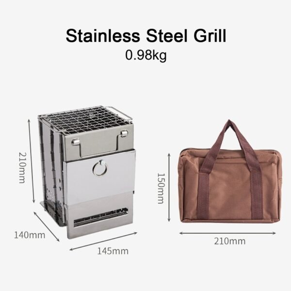 Folding woodstove terbuat dari bahan stainless steel dilengkapi dengan stove, grill net, ash tray and carry bag. Woodstove ini cocok digunakan saat camping, karena mempunyai ukuran yang kecil dan mudah untuk dilipat dan dibawa. Anda bisa mendapatkan woodstove atau kompor kayu ini di Erjee Camping Store Bali.