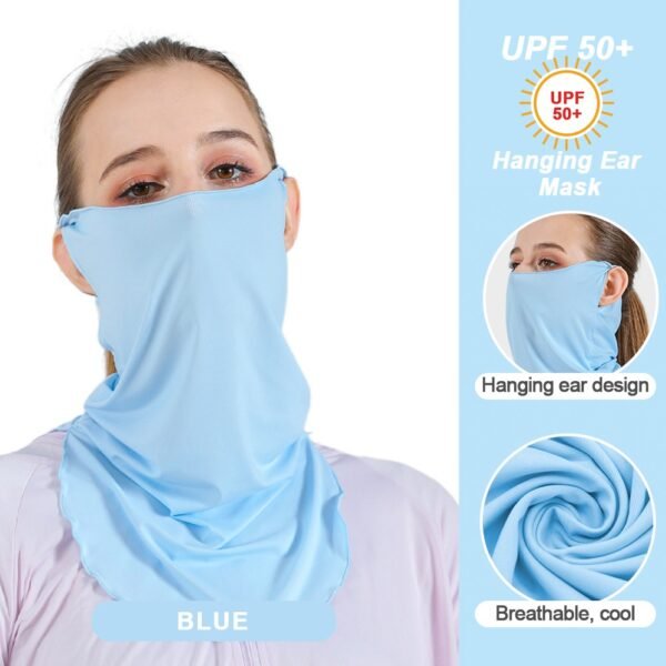 UPF50+ Mask Man/Woman terbuat dari bahan nylon dan spandex, sun protection, sejuk dan nyaman, cepat kering, hanging ear design. Anda bisa mendapatkan masker ini di Erjee Camping Store Bali.