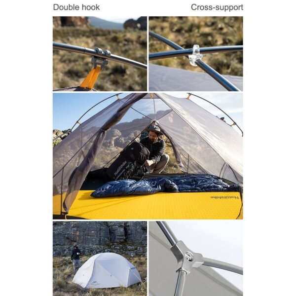 Tenda Mongar Ultralight NH17T007-M Naturehike tendapat dua variasi yaitu 20D dan 210T. Tenda ini mempunyai kapasitas dua hingg tiga orang dan sudah dilengkapi dengan fitur anti-snow, waterproof dan windproof. Bagi anda yang berdomisili Bali anda dapat mengunjungi langsung ke Erjee Camping Store sebagai toko yang menyediakan perlengkapan camping dan hiking terlengkap di Bali.