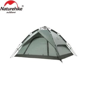 Automatic tent pop up NH21ZP008 tersedia di variasi untuk dua orang dan tiga orang dan ada di warna forest green. Tenda ini sudah dilengkapi dengan fitur windproof dan waterproof, dilengkapi dengan dua jendela dan dua pouch di tenda. Tas dari tenda ini juga dilengkapi dengan handle sehingga mudah untuk dibawa kemana-mana. Anda dapat mendapatkan tenda ini di Erjee Camping Store, bagi anda yang berdomisili di Bali ini merupakan toko yang menyediakan peralatan camping, hiking dan glamping terlengkap di Bali.