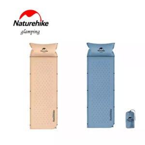 Single Inflatable Sleeping Mat Mattress with Pillow Naturehike NH15Q002-D. Terbuat dari bahan 190T polyester PVC coating dan dilengkapi juga dengan repair kit serta tas penyimpanan. Anda bisa mendapatkan matras ini di Erjee Camping Store Bali.