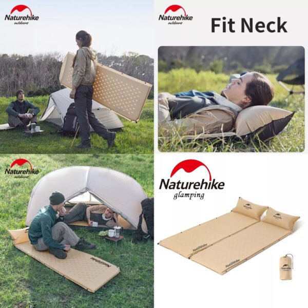 Single Inflatable Sleeping Mat Mattress with Pillow Naturehike NH15Q002-D. Terbuat dari bahan 190T polyester PVC coating dan dilengkapi juga dengan repair kit serta tas penyimpanan. Anda bisa mendapatkan matras ini di Erjee Camping Store Bali.