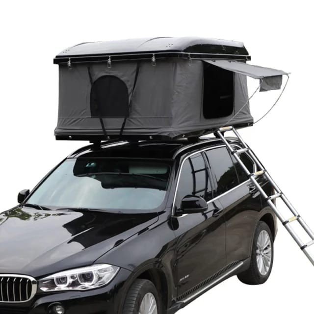 Roof top tent EJ-9801B Hard Shell dapat digunakan saat perjalanan jauh dan camping dengan mobil. Anda bisa mendapatkan roof top tent hard sheel di Erjee Camping Store Bali